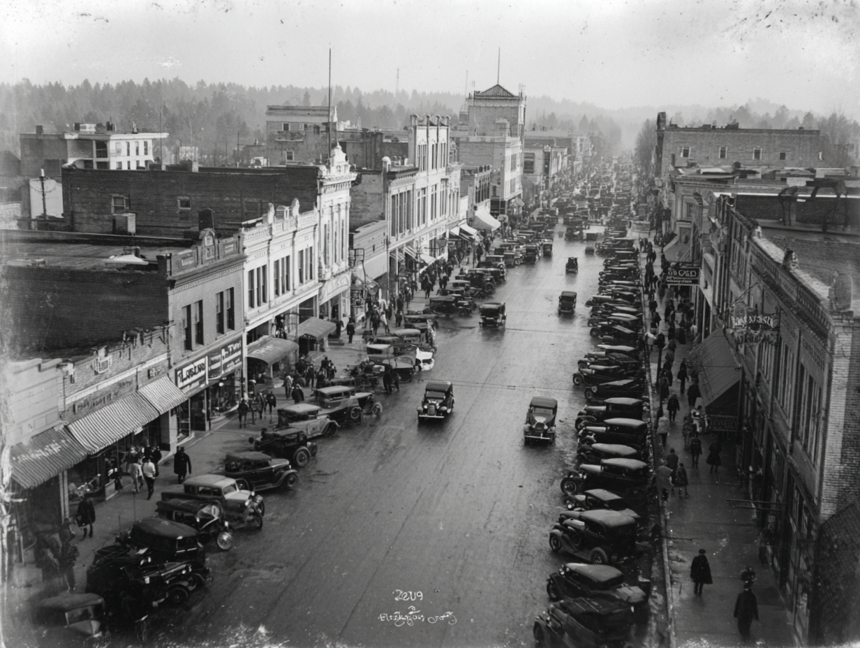 View from clock tower, 1934
